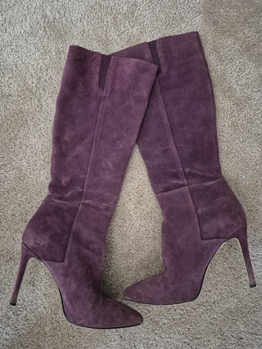Michael Kors Knee High Suede Leather Boots - Size 8